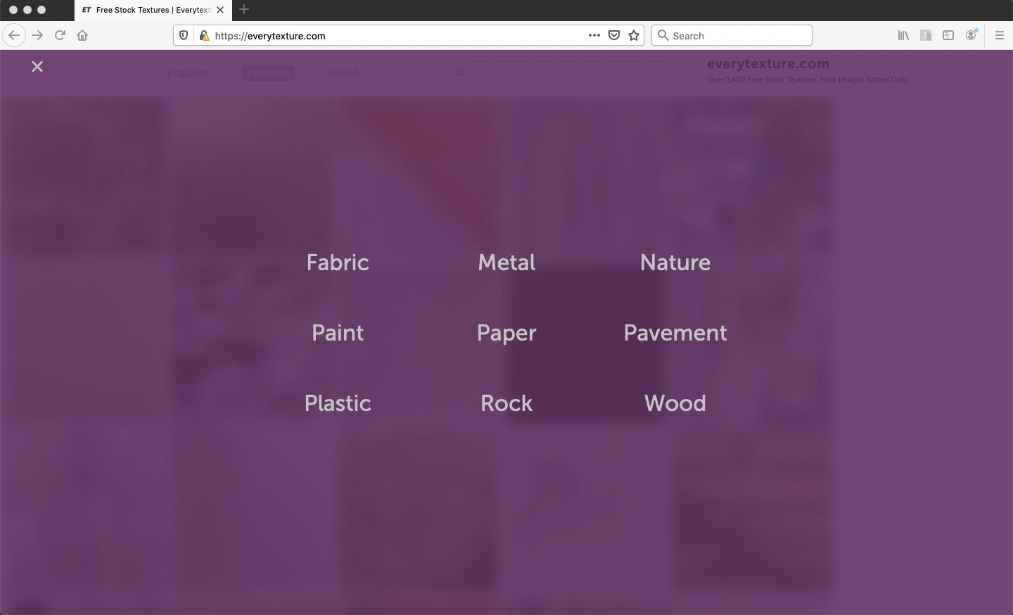 free textures website menu design