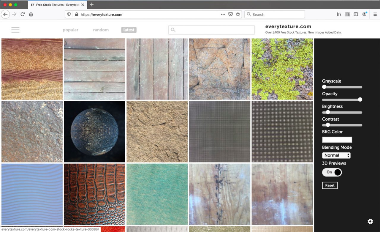 every texture website home